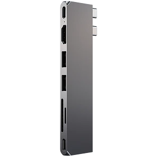 Адаптер Satechi USB-C Pro Hub Slim Adapter. Цвет: серый космос
