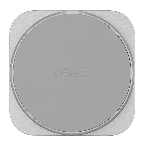 Беспроводное зарядное устройство uBear Balance Slim, 3-в-1, с поддержкой MagSafe, Qi2.2, цвет: серебристый