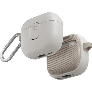 Чехол Uniq для Airpods 4/5 чехол CLYDE Lock case Mist Grey/Khaki