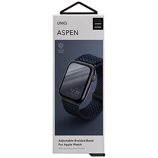 UNIQ ASPEN Strap Braided для Apple Watch 42/44 Ремешок ASPEN Strap Синий для Apple Watch 42/44/45 mm UNIQ ASPEN Strap Braided для Apple Watch 42/44 Ремешок ASPEN Strap Синий для Apple Watch 42/44/45 mm