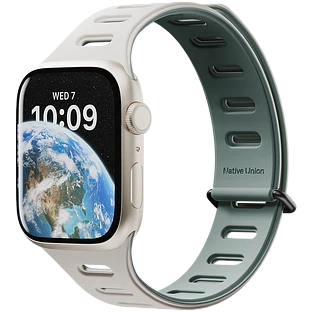 Ремешок для часов APPLE WATCH NATIVE UNION Magnetic 38/40/41MM, зеленый/серый Ремешок для часов APPLE WATCH NATIVE UNION Magnetic 38/40/41MM, зеленый/серый