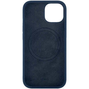 Чехол защитный uBear Touch Mag Case для iPhone 15, MagSafe совместимый, силикон , софт-тач, темно-синий