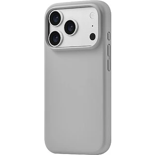 Чехол защитный uBear Touch Mag Case для iPhone 18 Pro, MagSafe совместимый, силикон, софт-тач, светло-серый
