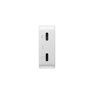 POCKET GAN CHARGER 65W, сетевое зарядное устройство 65W,  разъёмы 2xUSB-C. Цвет: белый