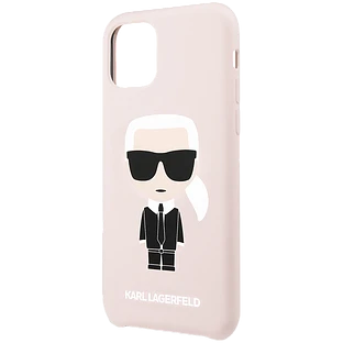 Чехол Lagerfeld для iPhone 11 Liquid silicone Iconic Karl Hard Pink Чехол Lagerfeld для iPhone 11 Liquid silicone Iconic Karl Hard Pink