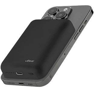 Внешний аккумулятор uBear Flow Magnetic Power bank 10000mAh, PD20W, черный Внешний аккумулятор uBear Flow Magnetic Power bank 10000mAh, PD20W, черный