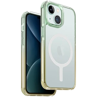 Защитный чехол UNIQ Combat Duo с MagSafe Sea Green/Soft Yellow для iPhone 15