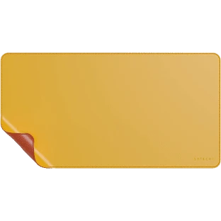 Коврик Satechi Dual Side ECO-Leather Deskmate. Цвет: Желтый/оранжевый