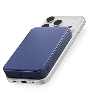 Внешний аккумулятор uBear Strike Power bank 10 000 mAh, PD30W, Qi2.2, синий