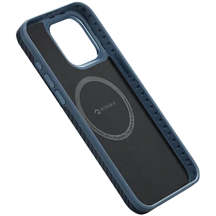 Чехол PITAKA MagEZ Case Pro 4 Twill 1500D с MagSafe Black/Blue Twill для iPhone 15 Pro Max Чехол PITAKA MagEZ Case Pro 4 Twill 1500D с MagSafe Black/Blue Twill для iPhone 15 Pro Max