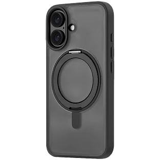 Чехол защитный uBear Сlip 360 Mag Case iPhone 16, силк-тач, черный Чехол защитный uBear Сlip 360 Mag Case iPhone 16, силк-тач, черный