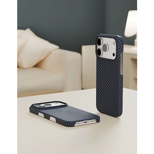 Чехол защитный VLP Kevlar Case с MagSafe для iPhone 17 Pro, синий Чехол защитный VLP Kevlar Case с MagSafe для iPhone 17 Pro, синий