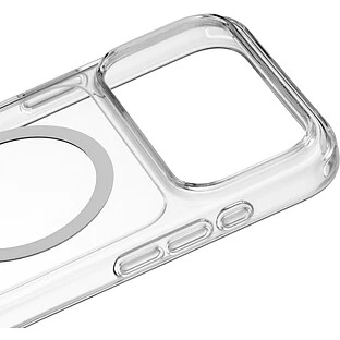 Чехол защитный uBear Real Mag Case для iPhone 18 Pro Max, MagSafe совместимый, усиленный, прозрачный