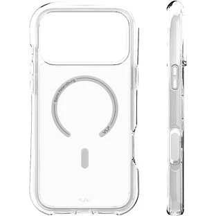 Чехол защитный VLP Bubble Case с MagSafe для iPhone 17 Pro Max, белый