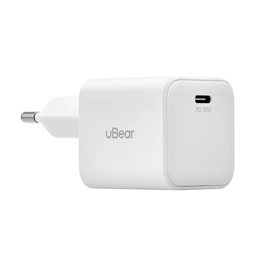 Cетевое зарядное устройство uBear Ultima 70 Вт, USB-C, GaN + Super Fast Charging 2.0, PD.3.2, AVS