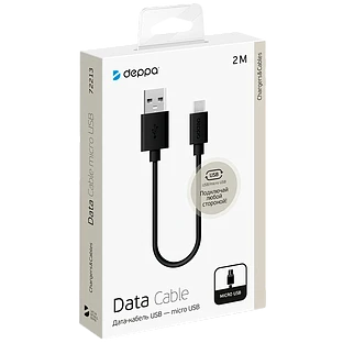 DEPPA Кабель-переходник с USB на microUSB