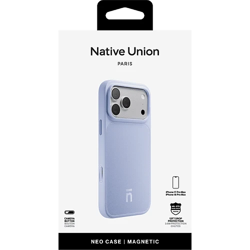 Чехол защитный NATIVE UNION NEO CASE FOR IPHONE 18 PRO BLUE, для iPhone 18 PRO, цвет: азур