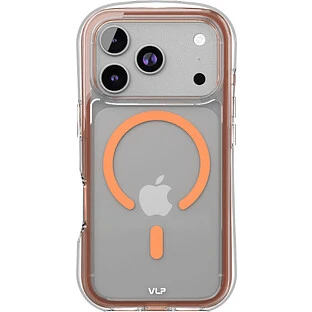 Чехол защитный VLP Bubble Case с MagSafe для iPhone 17 Pro, оранжевый
