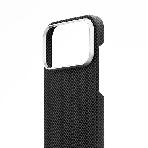 Чехол защитный uBear Supreme Case для iPhone 18 Pro, ультратонкий, материал Кевлар, MagSafe совместимый, черный (клетчатый)