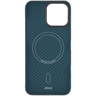 Чехол защитный uBear Supreme Case для iPhone 16 Pro Max, ультратонкий, материал Кевлар, MagSafe совместимый, синий