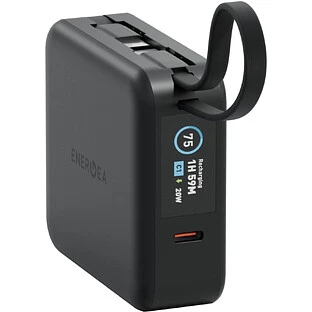 Аккумулятор внешний Energea MagPac MINI Plus (ССС), 10000 mAh Magnetic wireless 15W +С 20W +2C cables and Display Black