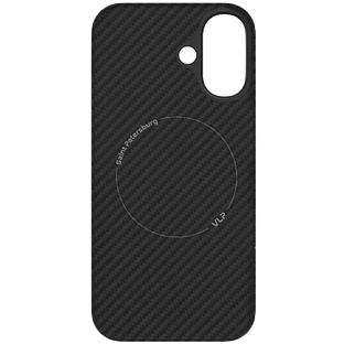 Чехол защитный VLP Kevlar Case с MagSafe для iPhone 16, черный Чехол защитный VLP Kevlar Case с MagSafe для iPhone 16, черный