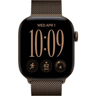 Apple Watch Series 12, GPS, 42mm, Dark Bronze Aluminium Case with Dark Bronze Milanese Loop