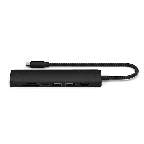 Адаптер Satechi 7-in-1 USB-C Slim Multiport Adapter with Ethernet, Black