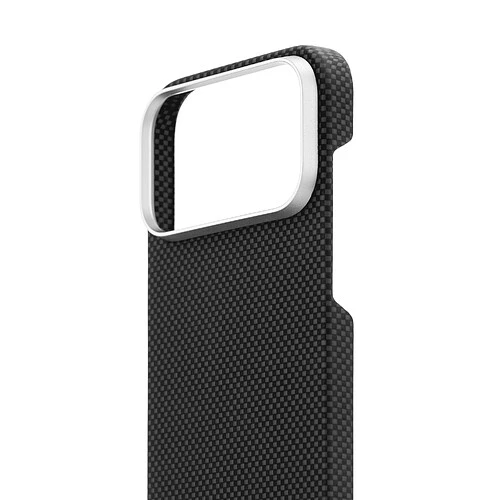 Чехол защитный uBear Supreme Case для iPhone 18 Pro Max, ультратонкий, материал Кевлар, MagSafe совместимый, черный (клетчатый)