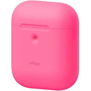 Чехол ELAGO A2 Силиконовый  Розовый для AirPods (Gen1/2)