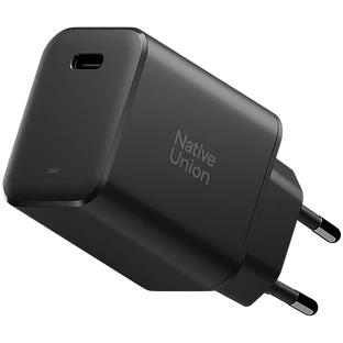 FAST GAN CHARGER 45W-BLACK-EU, СЗУ 45W,  разъёмы USB-C . Цвет: чёрный FAST GAN CHARGER 45W-BLACK-EU, СЗУ 45W,  разъёмы USB-C . Цвет: чёрный