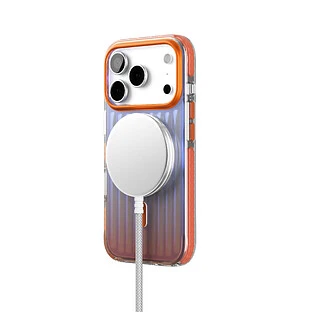 Чехол защитный VLP Pulse Case с MagSafe для iPhone 17 Pro Max, оранжевый Чехол защитный VLP Pulse Case с MagSafe для iPhone 17 Pro Max, оранжевый