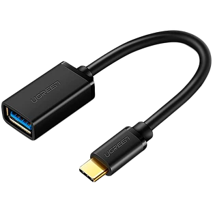 Переходник UGREEN US154-30701  Type C (M) to USB-A 3.0 (F)  5 Gb/s  пластиковый с проводом 15cm  bla Переходник UGREEN US154-30701  Type C (M) to USB-A 3.0 (F)  5 Gb/s  пластиковый с проводом 15cm  bla