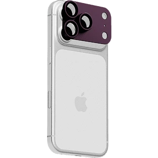 Стекло защитное uBear Extreme Metal Full Cover Lens Shield для iPhone 18 Pro, бургунди