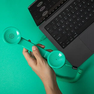 NATIVE UNION POP PHONE, телефонная трубка USB-C, цвет: зелёный