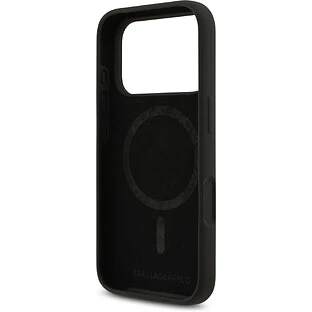 Чехол KARL LAGERFELD для iPhone 17 Pro Max Liquid Silicone NFT Karl & Choupette Hard Black (MagSafe)