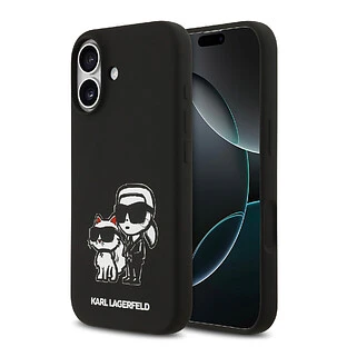 Чехол KARL LAGERFELD для iPhone 17 Liquid Silicone Sketch Karl & Choupette Hard Black (MagSafe) Чехол KARL LAGERFELD для iPhone 17 Liquid Silicone Sketch Karl & Choupette Hard Black (MagSafe)