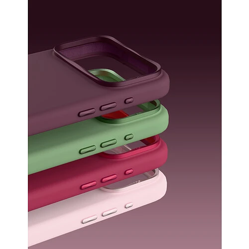 Чехол защитный VLP Aster Pro Case с MagSafe для iPhone 18 Pro Max, темно-вишневый