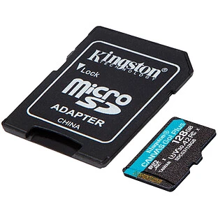 Карта памяти KINGSTON 128GB Canvas Go! Plus microSD