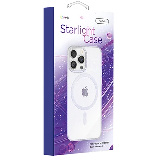 Чехол защитный "vlp" Starlight Case with MagSafe для iPhone 14 ProMax, прозрачный Чехол защитный "vlp" Starlight Case with MagSafe для iPhone 14 ProMax, прозрачный