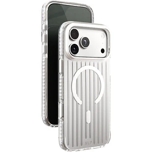 Чехол защитный VLP Pulse Case с MagSafe для iPhone 18 Pro Max, серебристый