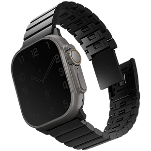 Uniq для Apple Watch 49/45/44/42 mm ремешок Strova MAG Strap Link Steel Black