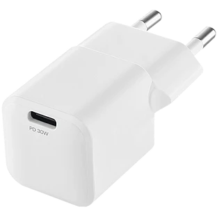 Сетевое зарядное устройство uBear Pulse Pro, GaN, 30 Вт, белый Сетевое зарядное устройство uBear Pulse Pro, GaN, 30 Вт, белый