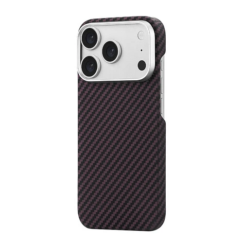 Чехол защитный uBear Supreme Case для iPhone 18 Pro, ультратонкий, материал Кевлар, MagSafe совместимый, бургунди