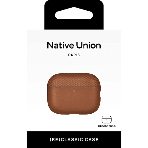 (RE)CLASSIC CASE, чехол защитный NATIVE UNION для AirPods Pro 3, цвет: коричневый