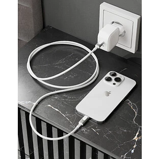 Кабель VLP Force Line 30W USB-C + Lightning, 1.2м, белый