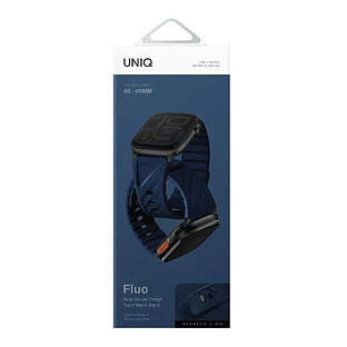 Ремешок Uniq для Apple Watch 49-40 mm FLUO Silicone Rubber Marine Blue