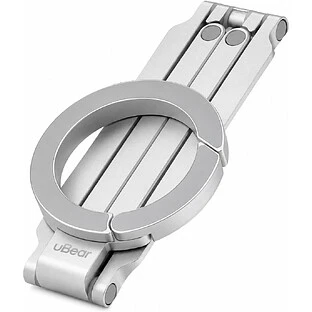 Магнитный держатель uBear Angle, совместимый с MagSafe, серебристый