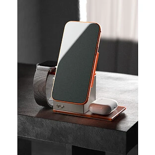 Беспроводное зарядное устройство VLP NEO Qi2.2 3 в 1, Amber Gray