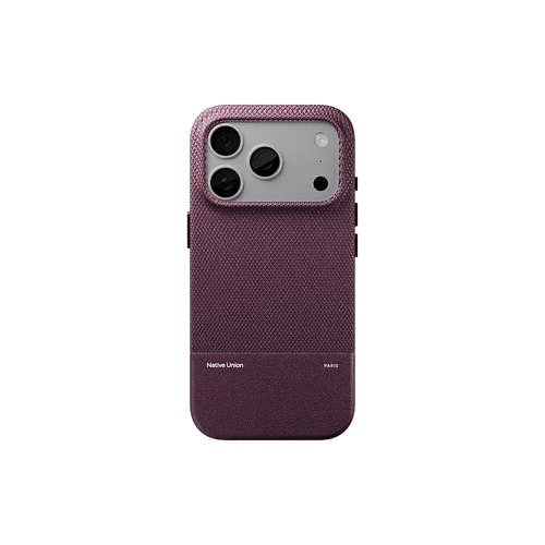 Чехол защитный NATIVE UNION (RE)CLASSIC CASE FOR IPHONE 18 PRO BURGUNDY, для iPhone 18 PRO, цвет: темная вишня